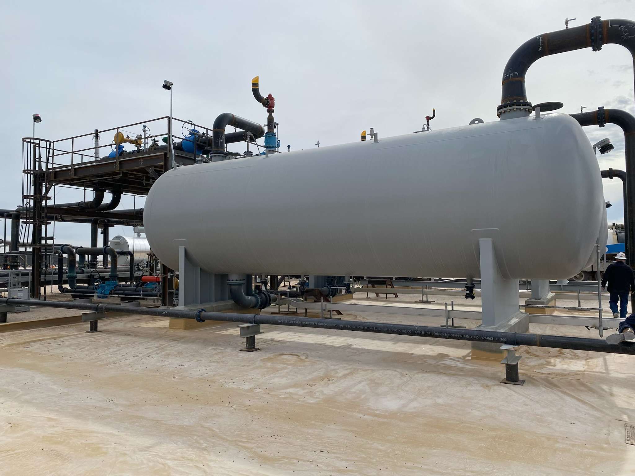 Separator tank with Electrolab Model 2100 DLS